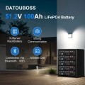 Аккумулятор DATOUBOSS 51.2V 100Ah с глубоким циклом зарядки/разрядки 100A BMS