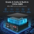 Аккумулятор DATOUBOSS 51.2V 100Ah с глубоким циклом зарядки/разрядки 100A BMS