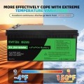 Акумулятор DATOUBOSS 48V 100Ah LiFePO4 с BMS 100A с глубоким циклом зарядки/разрядки