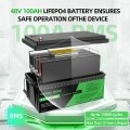 Акумулятор DATOUBOSS 48V 100Ah LiFePO4 с BMS 100A с глубоким циклом зарядки/разрядки