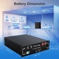 Аккумулятор DATOUBOSS 51.2V 100Ah с глубоким циклом зарядки/разрядки 100A BMS