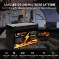 Аккумулятор MFUZOP 24V 100Ah LiFePO4 2560Wh с глубоким циклом зарядки/разрядки BMS 100A