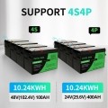 Акумулятор DATOUBOSS 24V 100Ah LiFePO4 с BMS 100A 2560Wh з глибоким циклом зарядки/розрядки