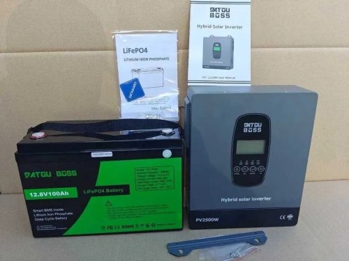 Комплект резервного живлення 1,8 кВт DATOUBOSS DT-1218M + LiFePO4 12V 100Ah 1280Wh для квартири, будинку, інвертор 1800Вт