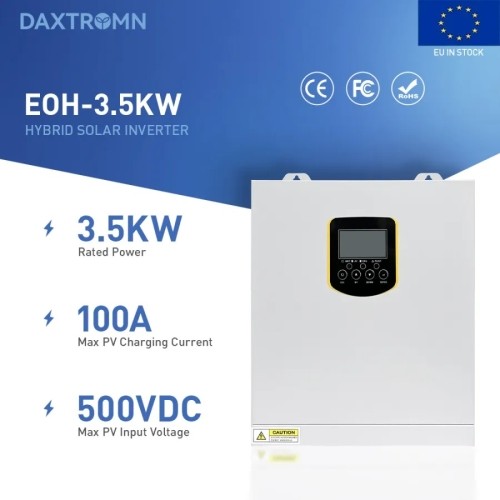 Гибридный инвертор Daxtromn EOH-3.5KW, 24 В, 80 А, 3500 Вт, с чистой синусоидой, система защиты BMS, MPPT 80 А