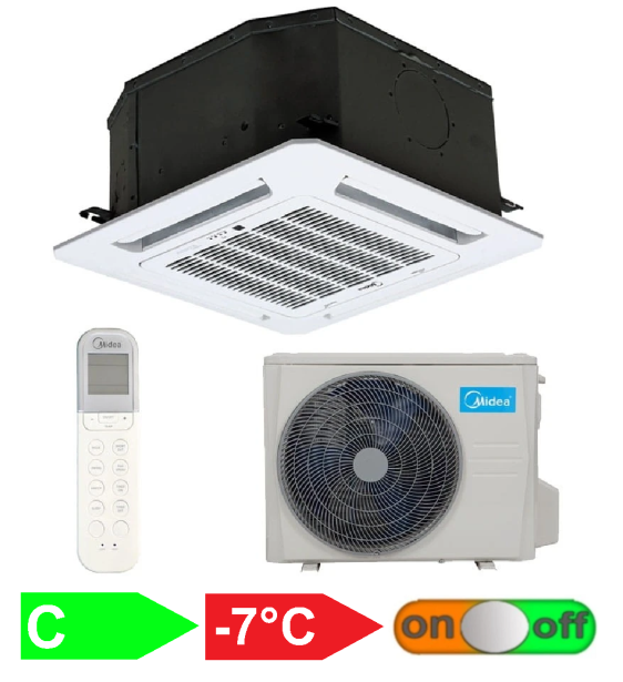 Кассетный кондиционер MIDEA MCA3-12HRN1-Q/MOU-12HRN1-Q
