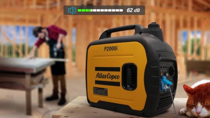 Инверторный бензиновый генератор Atlas Copco P2500i