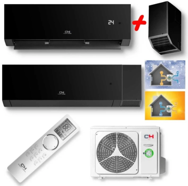 Кондиціонер спліт-система Cooper&Hunter Nature (Black) Inverter WIFI CH-S24FTXAN-BL