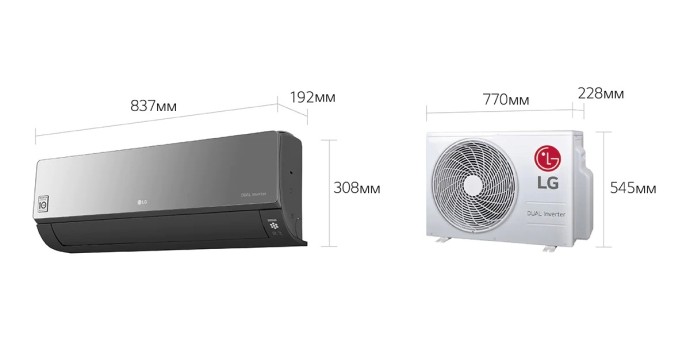 Кондиционер сплит-система LG Artcool Mirror AC12BK