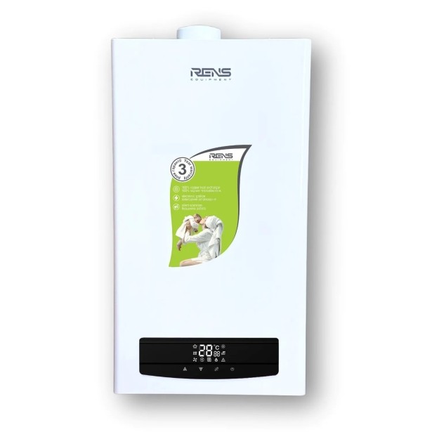 Котел газовый двухконтурный конденсационный Rens RCB-024 WI-FI. 24 кВт с дымоходом