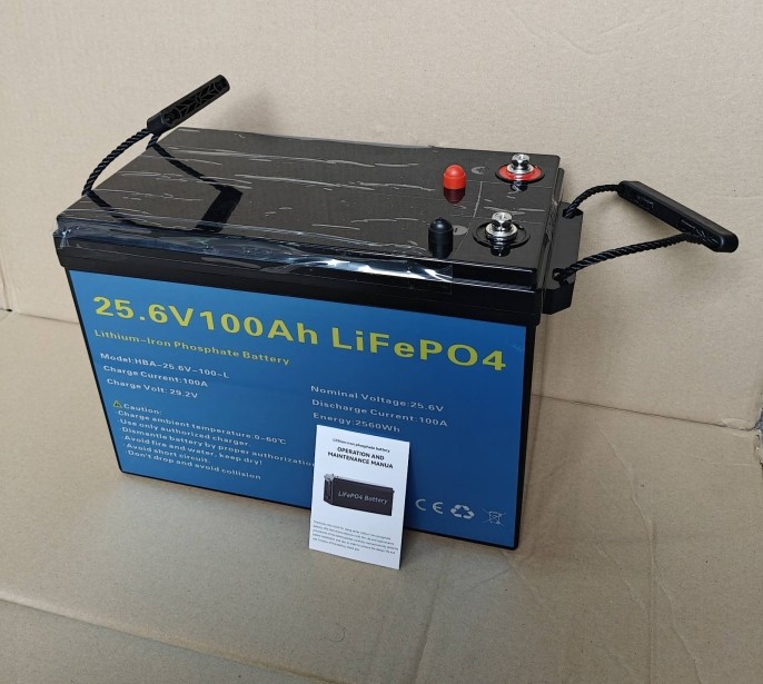 Аккумулятор DAXTROMN 25.6V(24V) 100AH ​​2560Wh Lifepo4 с BMS 100A с глубоким циклом зарядки/разрядки BMS 100A