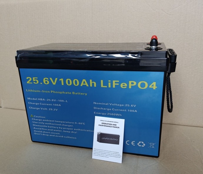 Аккумулятор DAXTROMN 25.6V(24V) 100AH ​​2560Wh Lifepo4 с BMS 100A с глубоким циклом зарядки/разрядки BMS 100A
