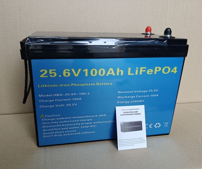 Аккумулятор DAXTROMN 25.6V(24V) 100AH ​​2560Wh Lifepo4 с BMS 100A с глубоким циклом зарядки/разрядки BMS 100A